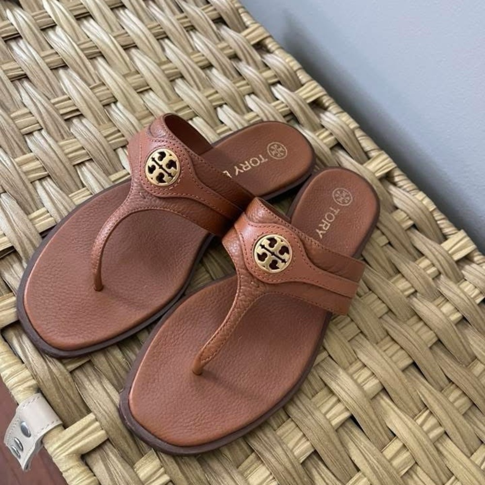 Tory Burch Tan Leather Sandals